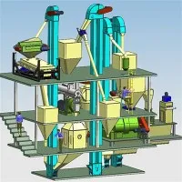 Produktionslinje för fjäderfäfoder